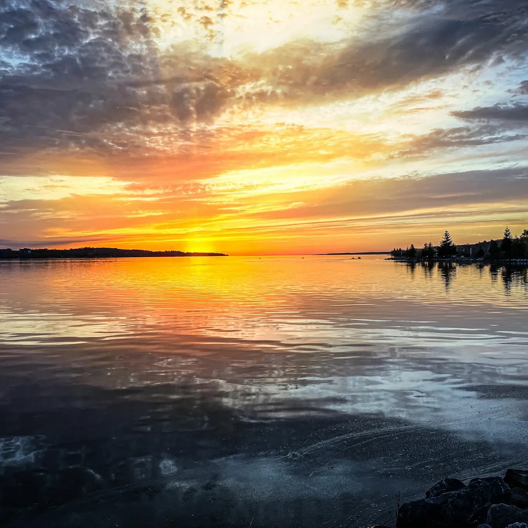 Sunset over Kempenfelt Bay in Barrie